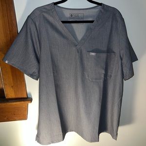 Catrina one pocket Figs scrub top - graphite